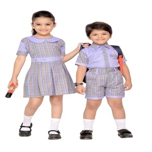 Uniforme Escolar de Manga Corta con Cuello y Patrón Único en Tela Oxford de Poliéster/Algodón Resistente para Niñas Ceemee - Product Image 6