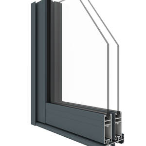 Système de portes coulissantes et battantes XF55 6063 T5, design hybride gain de place, profilés en aluminium de haute qualité, conçu pour les villas modernes - Product Image 5