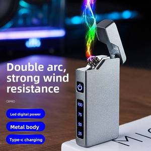 High Quality Cigar Candle Dericsson Rechargeable Electronic <b>Lighter</b> Windproof Cigarette <b>Lighter</b> for Camping Outdoors - Product Image 4