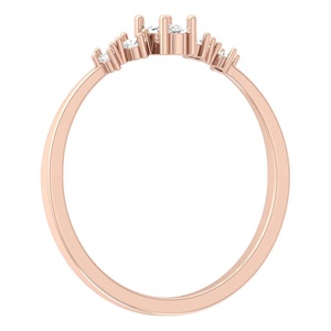 Diamant de laboratoire rond et ovale Moissanite diamant simple dernière bague de doigt bijoux minimalistes Collection faite à la main - Product Image 4