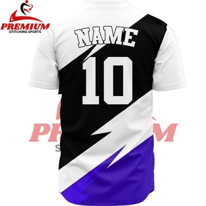 Camiseta de Béisbol Sublimada Personalizada, Corta, Ligera, de Tela Suave, Ajuste Cómodo, Transpirable, de Alta Calidad - Product Image 6
