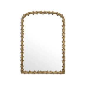 Premium <b>Arched</b> Decorative Wall Mirror with Antique Gold Metal <b>Frame</b> Luxury Accent Mirror for Contemporary and Vintage Interiors - Product Image 1