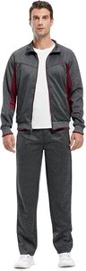 Ensemble de survêtement pour homme, veste zippée et pantalon de jogging, vêtements de sport décontractés, vêtements de détente - Product Image 3