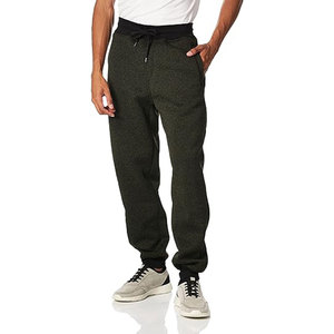 Pantalon de survêtement en molleton vert foncé pour homme, taille élastique avec cordon de serrage, décontracté, avec poches latérales, pour l'automne - Product Image 5