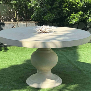 Mesa de Centro Moderna para Exteriores de Hormigón GFRC, Ligera, de Fibrocemento, Impermeable, para Comedor, Patio, Jardín, Hotel, Resort - Product Image 1