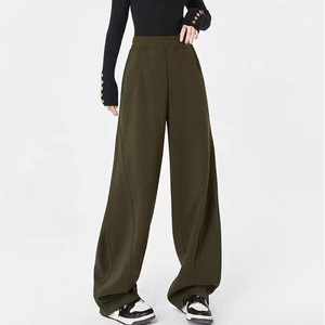 Pantalones Anchos con Cintura Elástica para Mujer, Pantalones Deportivos Holgados de Moda Y2K, Pantalones Casuales Vintage de Cintura Alta para Otoño y Primavera - Product Image 3