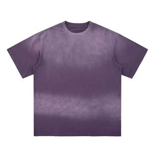 เสื้อยืดพรีเมียม 100% ผ้าฝ้าย ซันเฟด ดีไซน์วินเทจ แอซิดสโตนวอช ทรงโอเวอร์ไซส์  สำหรับสกรีนลายกราฟิก สตรีทแวร์ จากผู้ผลิต - Product Image 1