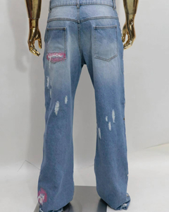 Jeans pour hommes de haute qualité 2026 – Pantalon décontracté en denim avec impression de logo personnalisé pour hommes - Product Image 2