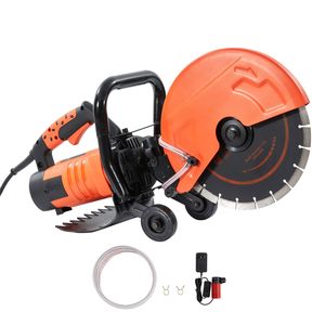 Scie à disque électrique humide 1800W pour la découpe du béton, 12 pouces, profondeur réglable de 4,5 pouces par scie murale - Product Image 4