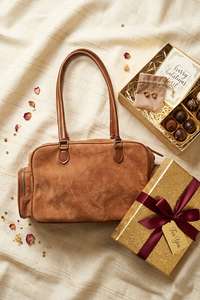 Sac Boston Classique en Daim Imperméable, Souple et Résistant, avec Fermeture Éclair et Panneau Lettres, Tendance, Grande Capacité, Sac à Main et Sac à Bandoulière pour Femme, Idéal pour le Travail - Product Image 5