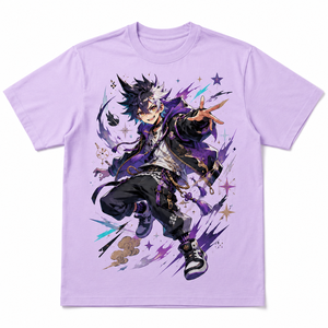 T-shirt à manches courtes pour homme, col rond, coupe classique, imprimé numérique, motif de personnage d'anime, jersey en coton, streetwear décontracté - Product Image 3