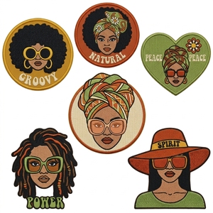 Patch brodé personnalisé en chenille avec motif tête d'explosion noire pour vêtements et chapeaux - Product Image 3