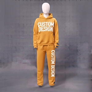 Conjuntos Deportivos Unisex Personalizados 100% Algodón 350 Gsm, Sudadera con Capucha y Pantalones, Ropa Deportiva Cómoda, Informal, Antiarrugas, de Secado Rápido - Product Image 6