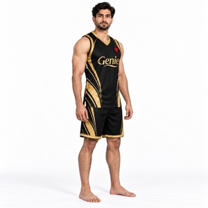 Ensemble d'uniformes de basketball pour équipe : Maillot et short respirants et légers pour l'entraînement et les matchs - Product Image 4