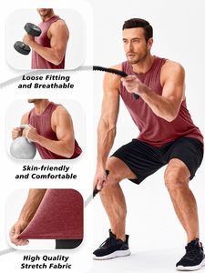 <b>Mens</b> Activewear Tank Top Stretch Sleeveless Fitness Shirt Quick Dry Athletic Vest Casual Gym <b>Singlet</b> Sportswear Manufacturer - Product Image 5