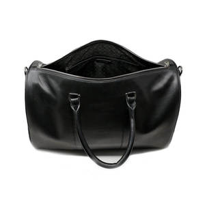 Genuine <b>Leather</b> <b>Duffle</b> <b>Bag</b> Solid Color Zipper Closure Soft Handle Unisex Casual Style 30-40L Capacity Gym Travel <b>Bag</b> Polyester - Product Image 2