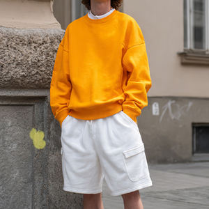 กางเกงขาสั้นผ้าฟลีซหนานุ่มสำหรับผู้ชาย กางเกงจ็อกเกอร์เอวสูงผูกเชือก กางเกงวอร์มขายส่งสำหรับผู้ชาย กางเกงวอร์มฤดูหนาวสำหรับผู้ชาย - Product Image 4