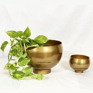 Moderno Florero de Acero Inoxidable Ecológico, Centro de Mesa Decorativo con Pedestal, Tazón para Centro de Mesa de Boda, Eventos y Fiestas - Product Image 3