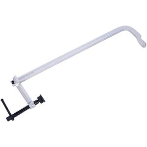 แคลมป์รูปตัว F ขนาด 5-1/2 นิ้ว แบบ Heavy-Duty พร้อมแผ่นรองหมุนได้และขาจับแบบ Deep Throat ขนาด 24 นิ้ว x 5 1/2 นิ้ว สำหรับงานเชื่อมและห้องปฏิบัติการ - Product Image 5