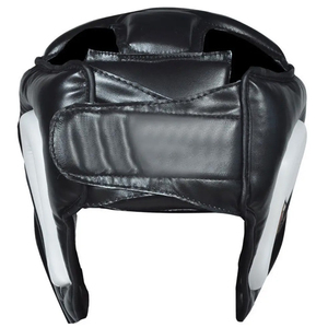 Custom Logo Professional Boxing Head Guard Two-Tone Leather Sparring Helmet for MMA - Product Image 6