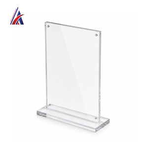 Support de table magnétique en acrylique transparent pour menu A4, double face, pour affichage sur bureau, fabriqué en Malaisie - Product Image 5