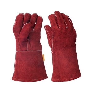 Gants de soudage en cuir de vachette renforcé, résistants à l'abrasion, ignifuges, pour la lutte contre les incendies, le barbecue et la grillade - Product Image 4