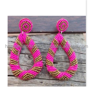 Formas Minimalistas para una Elegancia Moderna, Pendientes Largos Bohemios de Resina Ecológica Hechos a Mano y Pintados a Mano, Colores Personalizados para Mujer - Product Image 4