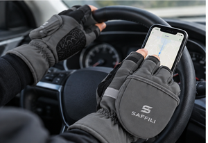 Guantes de Pesca Antideslizantes, Guantes de Ciclismo y Conducción para Exteriores con Linterna LED, para Todas las Estaciones, Unisex - Product Image 2