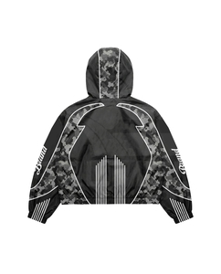 Windbreaker Printed Tracksuit Set Hooded Zipper Jacket and <b>Pants</b> Quick Dry 100% Nylon Sublimation Design Tracksuit - Product Image 3