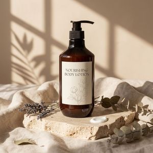 Flacon de lotion rond en PET de 800 ml, flacon en plastique ambré avec pompe noire pour shampoing, gel douche, emballage cosmétique, fabricant vietnamien - Product Image 3
