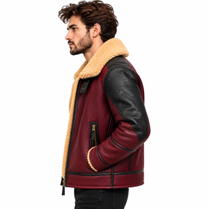 Chaqueta de Motero Vintage para Hombre con Múltiples Bolsillos, Ropa Casual de Invierno, Proveedor de Ropa al por Mayor - Product Image 2