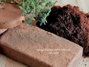Eco2go Vietnam High Quality Direct Factory - 100% Natural Coconut Coir Coco Peat Biodegradable Block - Low EC Coco Peat Block - Product Image 6