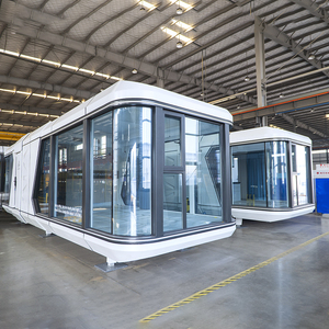 บ้านพักแคปซูลสำเร็จรูปทันสมัย บ้านคอนเทนเนอร์เคลื่อนที่ บ้านโมดูลาร์ขนาดเล็ก บ้านพักแบบพกพาสำหรับใช้ในรีสอร์ท - Product Image 1