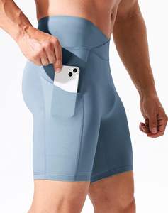 Short de compression respirant pour homme avec poches, séchage rapide, pour la course et le fitness, design par sublimation - Product Image 2