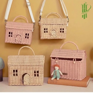 กระเป๋าหวายสำหรับเด็กเป็นทางเลือกที่ดีที่สุดกระเป๋าหวายน่ารักสำหรับเป็นของขวัญเด็กของเล่นที่เป็นเอกลักษณ์ศิลปะ vgreen - Product Image 3