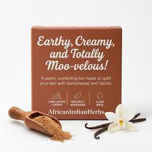 Sandalwood Vanilla Bar Soap Natural Essential Oil Bathing Bar For Gentle Cleansing Moisturizing And Refreshing Skincare - Product Image 5