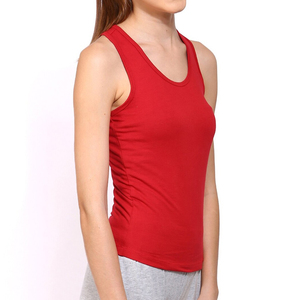 Débardeurs pour femmes en tricot avec impression de logo personnalisée de haute qualité - Coton léger/fibre de bambou, séchage rapide, respirant, personnalisé - Product Image 3