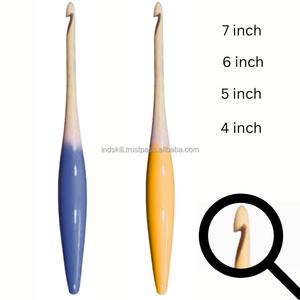 Celebrate National Hand Health Month premium wooden <b>crochet</b> <b>hook</b> crafted to protect joints, reduce fatigue, made responsibly - Product Image 5