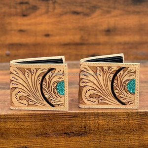 Portefeuille en cuir usiné à la main nouvelle tendance portefeuille à fermeture éclair longue pour hommes Offre Spéciale mode couleur Tan porte-monnaie cadeau pour lui - Product Image 2