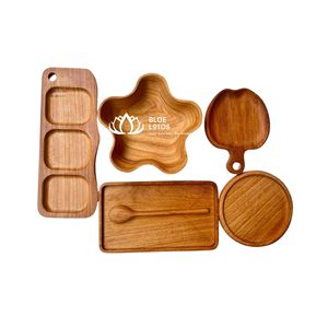 Plateau en bois 100% biologique DISPONIBLE |   Plateau de service artisanal naturel et écologique, commande en gros - Product Image 1