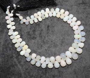 AAA Natural Ethiopian <b>Opal</b> Smooth Tear Shape Beads Flashy Welo Ethiopian <b>Opal</b> Side Drop Beads Smooth <b>Opal</b> Tear Drop Gemstone - Product Image 1