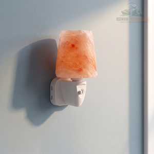 Lampe murale artisanale en sel de l'Himalaya, lampe en sel de roche naturel avec prise murale pour purifier l'air et créer une ambiance relaxante - Product Image 2