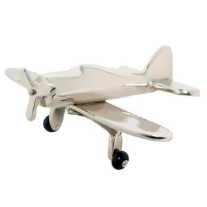 Modèle d'avion <span class=keywords><strong>en</strong></span> métal de haute qualité, <span class=keywords><strong>objet</strong></span> de collection, avec hélice <span class=keywords><strong>nickel</strong></span>ée, pour présentation sur table, souvenir, cadeau - Product Image 2