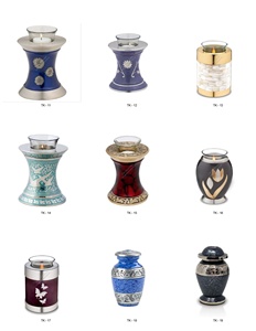 Urna de Cremación de Metal con Diseño Floral, Portavelas de Vidrio para Guardar Cenizas, Urnas y Frascos de Recuerdo Hechos a Mano, Urna de Cremación Europea - Product Image 4