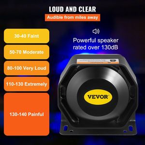 400W 8 suono altoparlante PA sistema di allarme allarme per auto della polizia corno antincendio con microfono per uscita Audio potenziata - Product Image 3