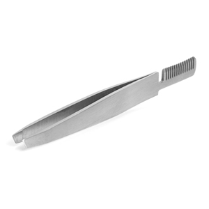 Pince à épiler professionnelle de qualité salon, de luxe, faite à la main, à pointe fine, pour sourcils et cils, en acier inoxydable, avec manche confortable - Product Image 5