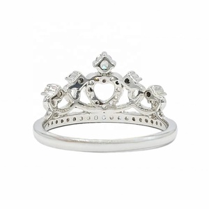 แหวนหมั้นแบบคลาสสิกทำใหม่พร้อมเซอร์โคเนียโรเดียมชุบ925เครื่องประดับเงินสำหรับผู้หญิง - Product Image 6