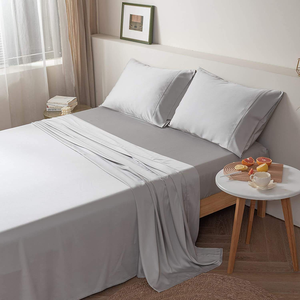 100% Bamboo Luxury Bedding Set Wholesale <b>Flat</b> <b>Fitted</b> <b>Sheet</b> Sets - Product Image 6