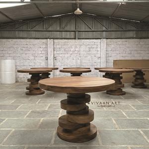 Mesa de Centro de Madera Maciza Ecológica con Cajones y Estante Abierto, Diseño Tradicional Moderno para el Salón del Hogar - Product Image 3