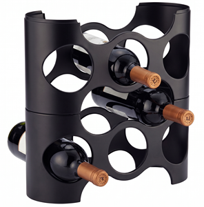 Copper Geometric Wineglass Holder Modern Display Stand for Home Furniture Wine Bottle <b>Freestanding</b> Geometric Wine Bottle Holder - Product Image 6